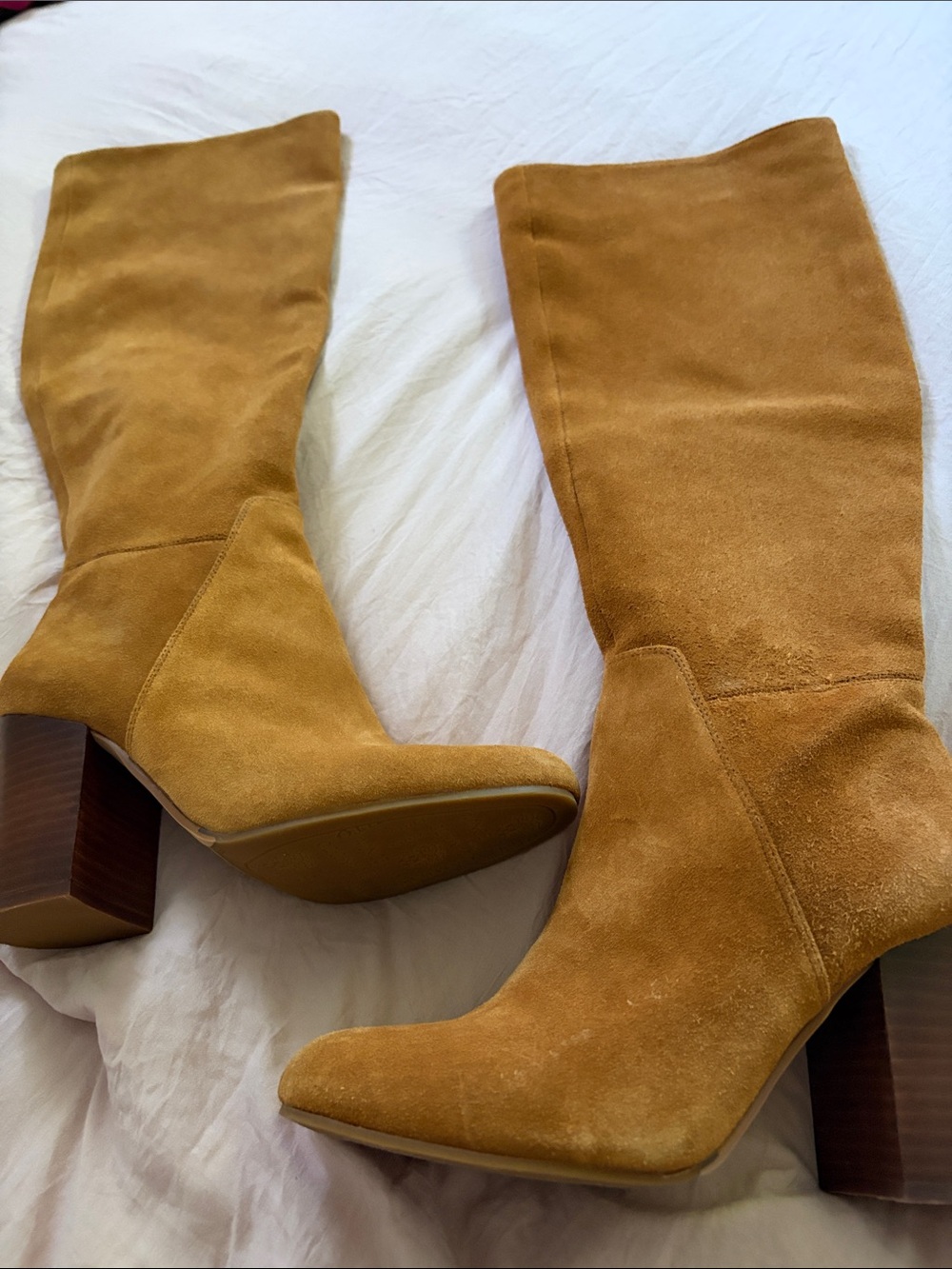 Vince Camuto knee high sasha suede boots